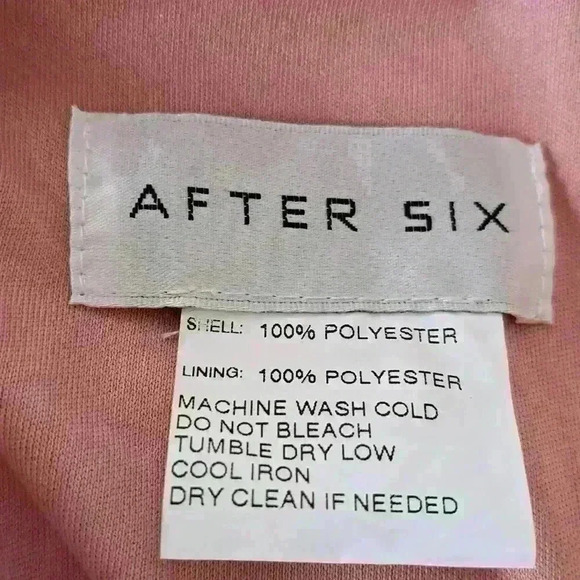 After Six V-Neck Chiffon Maxi Dress - Color: Desert Rose - Size: 6 - Picture 9 of 9